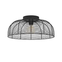 красивые 43896 Потолочная люстра RINROE, 1х40W (E27), H200, ?450, сталь, черный в интернет-магазине в Санкт-Петербурге