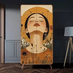заказать Шкаф в скандинавском стиле "Эллипс (Ellipse)" с ящиками арт EL15/Art09 в интернет-магазине в Санкт-Петербурге