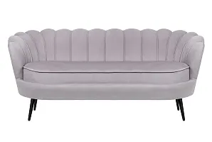 купить Дизайнерский диван для гостиниц Pearl Triple Grey на черных ножках в Санкт-Петербурге