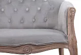 Двухместный дизайнерский диван Kandy Double Grey Velvet №5 в Санкт-Петербурге