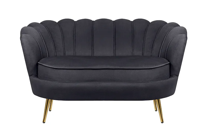 Дизайнерский двухместный диван Pearl Double Black в Санкт-Петербурге Дизайнерский двухместный диван Pearl Double Black