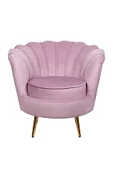 Кресло ракушка Pearl Pink в интерьере в Санкт-Петербурге