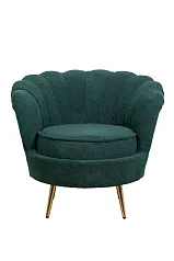 купить Низкое кресло ракушка Pearl зеленый Boucle в Санкт-Петербурге