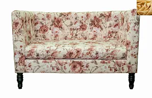 купить Диван прованс Rose Flower в современном стиле желтый в интернет-магазине в Санкт-Петербурге