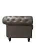Диван из коричневой кожи Chesterfield Brown Leather 2S №2 в Санкт-Петербурге