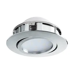95855 Светодиодный встраиваемый светильник PINEDA регулир. и диммир., 1х6W(LED), ?84, пластик, хром в интерьере в Санкт-Петербурге