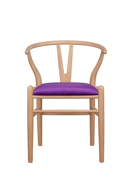 Стул ретро Wishbone Purple V2 в Санкт-Петербурге Стул ретро Wishbone Purple V2