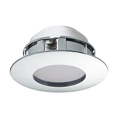 купить стильные 95818 Светодиодный встраиваемый светильник PINEDA, 1х4,9W(LED), ?78, IP44, пластик, хром в интернет-магазине в Санкт-Петербурге
