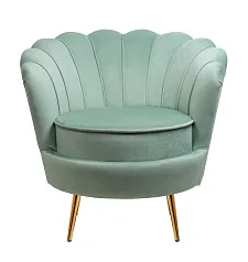 красивое Низкое кресло ракушка Pearl Green на заказ в Санкт-Петербурге