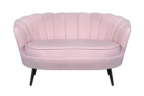 Диван ракушка Pearl Double Pink на черных ножках на заказ в Санкт-Петербурге