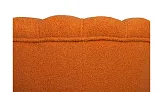 Низкое кресло ракушка Pearl Orange Boucle на черных ножках №4
