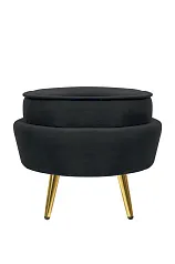 красивые Пуф Pearl Adorn Black на заказ в Санкт-Петербурге