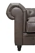 Диван из коричневой кожи Chesterfield Brown Leather 2S №4 в Санкт-Петербурге