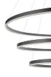 Люстра Orblaze 3 rings 800 black №6