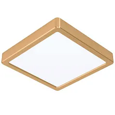 фото 900183 Светодиод Настенно-потолочный светильник FUEVA 5, 17W(LED), 210x210, 2000lm, 3000K, сталь, латунь б в интерьере в Санкт-Петербурге