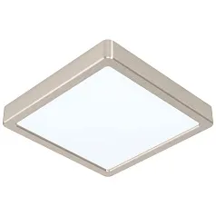 99253 Светодиодный накладной светильник FUEVA 5, 17W (LED), 210х210, H28, 2100lm, 4000K, сталь, нике в интерьере в Санкт-Петербурге