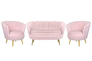 красивый Комплект кресел и дивана ракушка Pearl Double Pink V2 в Санкт-Петербурге