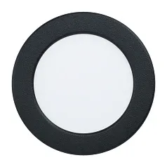 купить красивые 99143 Светодиодный встраиваемый светильник FUEVA 5, 5,5W (LED), ?117, ET26, 650lm, 3000K, сталь, черный/пл в Санкт-Петербурге