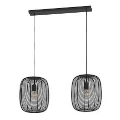 заказать 43966 Люстра RINROE, 2X40W (E27), L900, B325, H1100, сталь, черный в Санкт-Петербурге