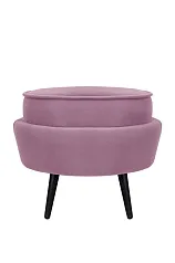 купить стильные Пуф Pearl Adorn Pink на черных ножках в Санкт-Петербурге
