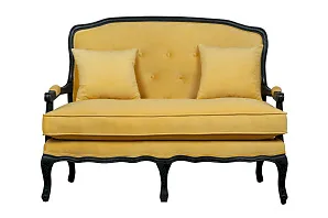 стильный Дизайнерский двухместный диван Yareli Yellow в Санкт-Петербурге