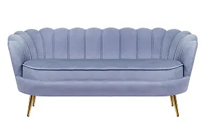 купить красивый Трехместный диван ракушка для гостиниц Pearl Triple Blue в интернет-магазине в Санкт-Петербурге