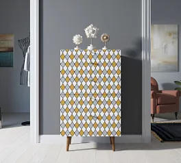 купить Комод высокий "Бербер (Berber)" принт 22 арт BB10/Print_22 в интернет-магазине в Санкт-Петербурге