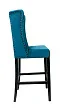 Дизайнерский барный стул Skipton Blue Velvet №1
