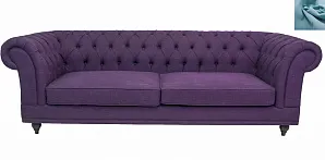 купить стильный Диван мягкий арт-деко Neylan Purple голубой в интернет-магазине в Санкт-Петербурге