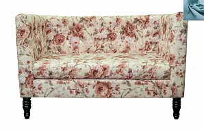 Диван прованс Rose Flower голубой на заказ в Санкт-Петербурге