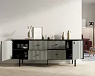 Комод две дверки и четыре ящика "Эмерсон (Emerson)" арт EM19/gray/L №1