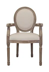Мягкий стул с подлокотниками Volker Arm Beige на заказ в Санкт-Петербурге
