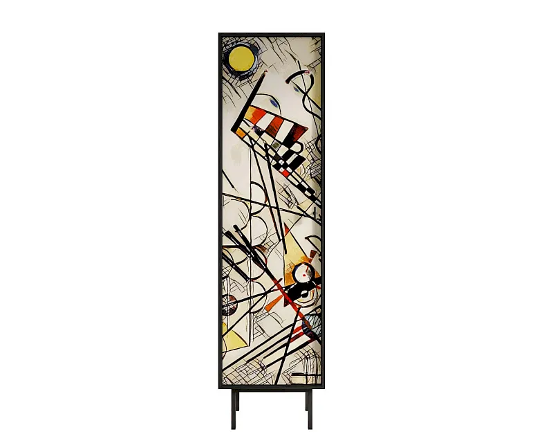 Шкаф c одной дверкой "Эмерсон (Emerson)" by Kandinsky арт EM101/Print_01 в Санкт-Петербурге Шкаф c одной дверкой "Эмерсон (Emerson)" by Kandinsky арт EM101/Print_01