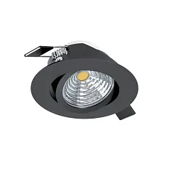красивые 33997 Встраиваемый светильник диммируемый SALICETO, 6W (LED), 4000K, 500lm, ?88, алюминий, черный на заказ в Санкт-Петербурге