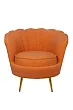 Низкое кресло ракушка Pearl Orange Boucle №0 в Санкт-Петербурге