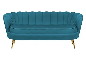 стильный Диван ракушка для гостиниц Pearl Triple Marine Velvet на заказ в Санкт-Петербурге