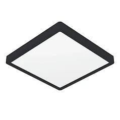купить 900588 Накладной светильник диммируемый FUEVA 5, 20,5W (LED), 3000K, L285, B285, H28, сталь, черный / пластик, белый в Санкт-Петербурге