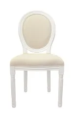 фото Дизайнерский обеденный стул модерн Volker Beige and White в Санкт-Петербурге