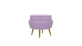 Кресло с пуфом ракушка Pearl Purple №5 в Санкт-Петербурге