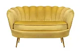 Дизайнерский двухместный диван Pearl Double Yellow №0 в Санкт-Петербурге