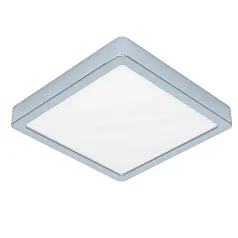 900651 Накладной светильник FUEVA 5, 17W (LED), 3000K, IP44, L210, B210, H28, сталь, хром / пластик, белый на заказ в интернет-магазине в Санкт-Петербурге