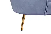 Трехместный диван ракушка для гостиниц Pearl Triple Blue №6 в Санкт-Петербурге