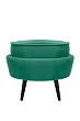 Пуф Pearl Adorn Green V2 на черных ножках №0