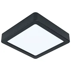 заказать стильные 99243 Светодиодный накладной светильник FUEVA 5, 10,5W (LED), 160х160, H28, 1200lm, 3000K, сталь, черн в Санкт-Петербурге