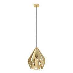 заказать 43814 Подвесной потолочный светильник (люстра) CARLTON, 1Х60W, E27, H1100, ?310, сталь, золотой в Санкт-Петербурге