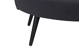 Дизайнерский диван Pearl Double Black на черных ножках №6 в Санкт-Петербурге