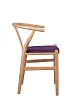 Стул ретро Wishbone Purple №2 в Санкт-Петербурге