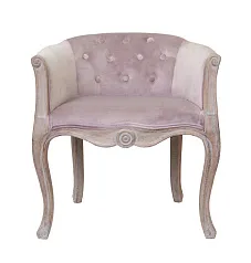 Низкое кресло ретро Kandy Pink Velvet в интерьере в Санкт-Петербурге