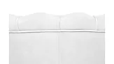 Низкое кресло ракушка Pearl White на черных ножках №4