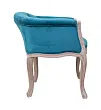 Низкое кресло ретро Kandy Blue Velvet №1 в Санкт-Петербурге